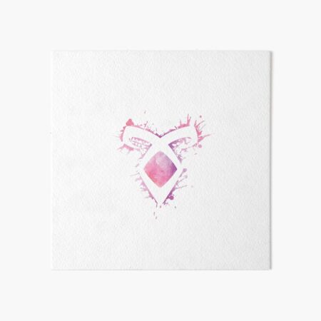 Shadowhunters Rune Angelic Power Rune Voids And Outline Splashes Pink Watercolors Clary