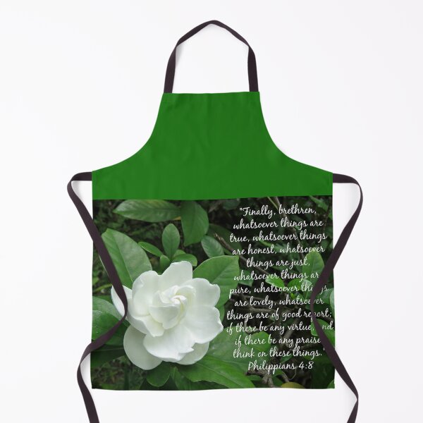 Item preview, Philippians 4:8 Scripture with Gardenia designed and sold by Linda Walsh.