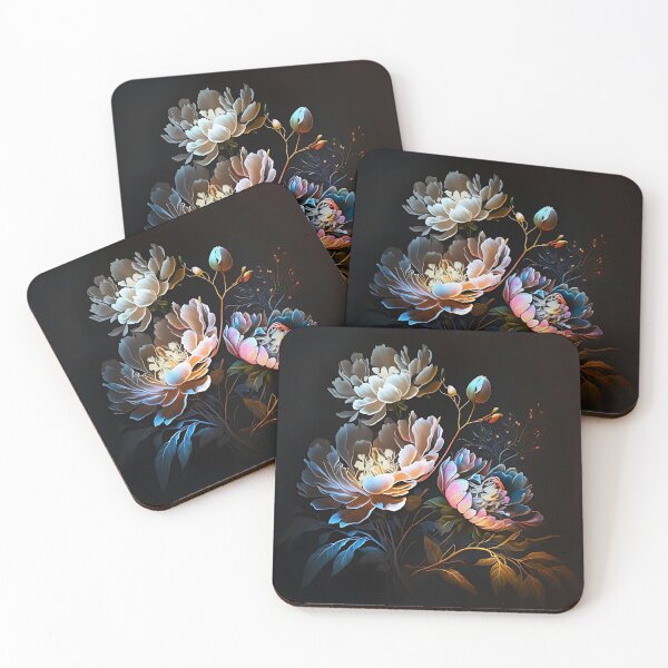 Item preview, Painting pastel back lit flowers Artificial Intellegence designed and sold by wacdedeza.