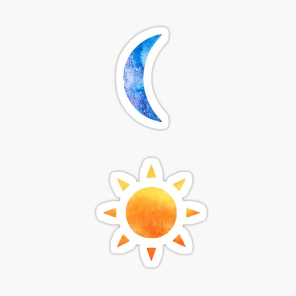 Sun and Moon Sticker