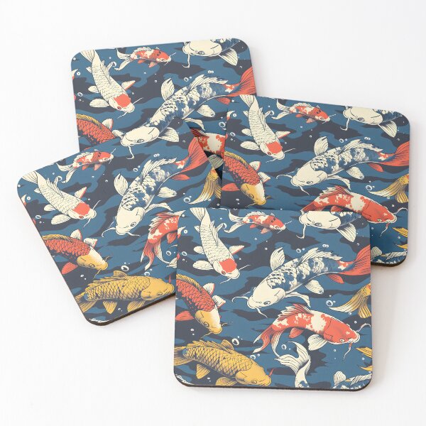 Item preview, Colorful koi fish in the pond, Japanese koi carp designed and sold by FinFriends.