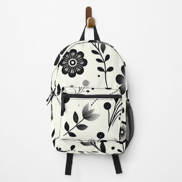 Item preview, Black and White Floral Pattern designed and sold by GraphicsClub.