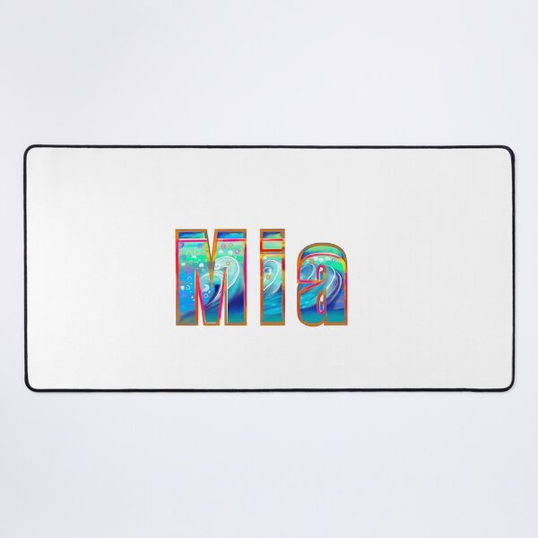 Item preview, Mia first name ocean waves themed Girls and womens Personalized Custom name Mia designed and sold by Artonmytee.