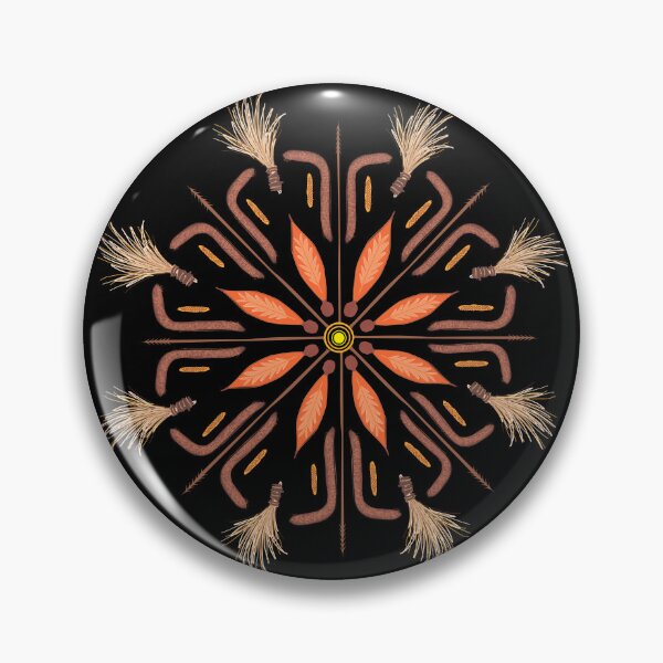 Item preview, Feather Mandala on Black designed and sold by Elizabeth Sheppard.