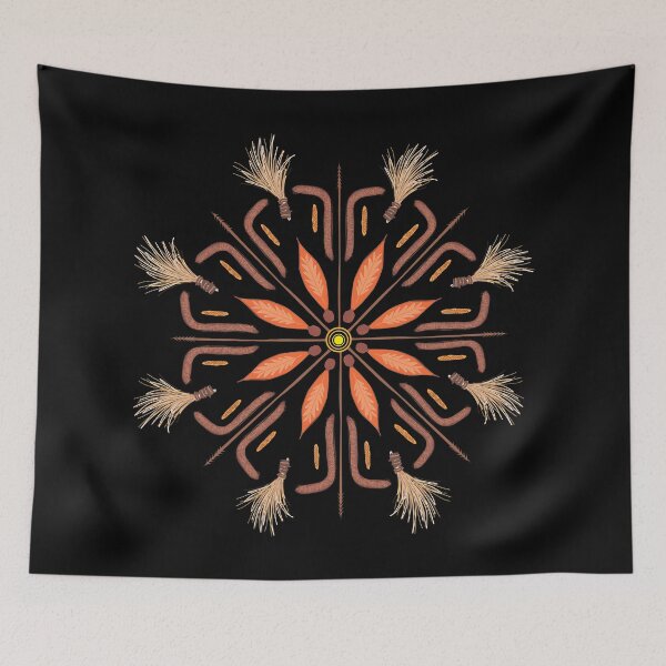 Item preview, Feather Mandala on Black designed and sold by Elizabeth Sheppard.