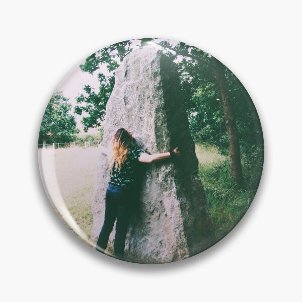 Item preview, Portrait photograph of a woman pressed against a menhir designed and sold by Carré Comme Orange.