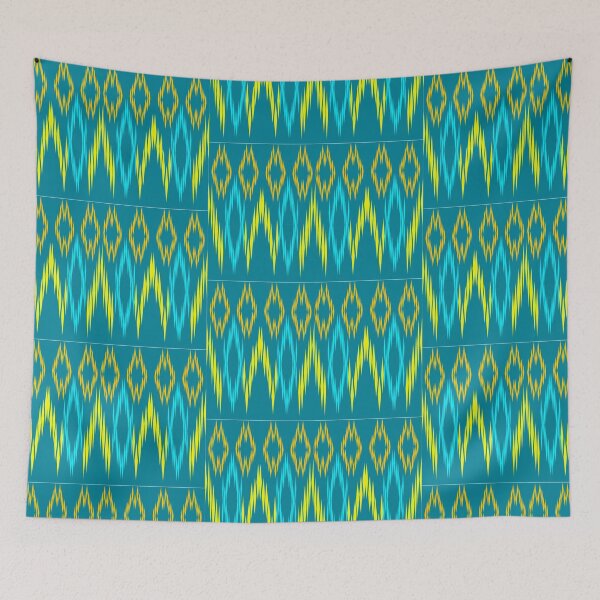 Item preview, Ikat seamless wave zigzag colorful designed and sold by LifeTU.
