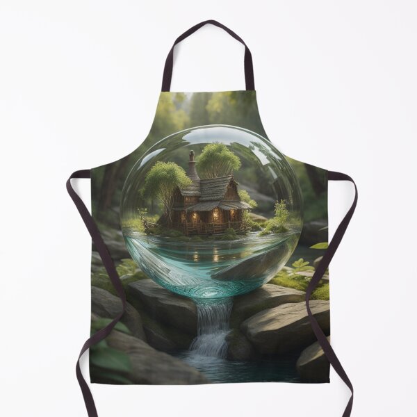 Item preview, Enchanted Glass Orb Rustic Cottage Tranquil Waters designed and sold by EnchantedVista.