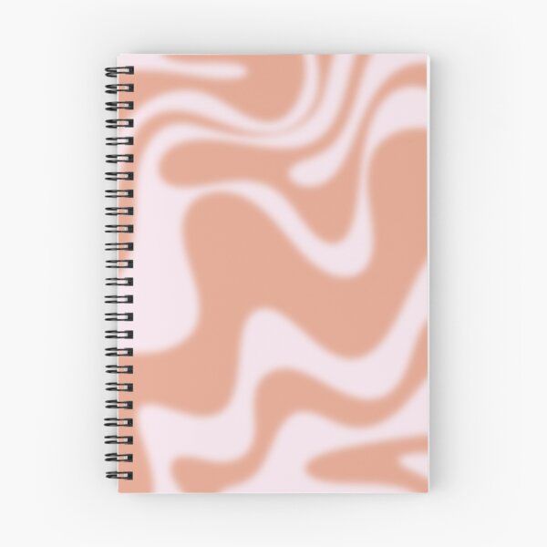 Item preview, Dreamy Retro Liquid Swirl Contemporary Abstract 2 in Pastel Pink and Buff Apricot designed and sold by kierkegaard.