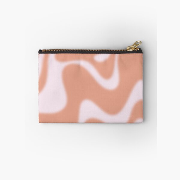 Item preview, Dreamy Retro Liquid Swirl Contemporary Abstract 2 in Pastel Pink and Buff Apricot designed and sold by kierkegaard.