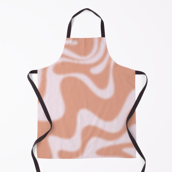 Item preview, Dreamy Retro Liquid Swirl Contemporary Abstract 2 in Pastel Pink and Buff Apricot designed and sold by kierkegaard.