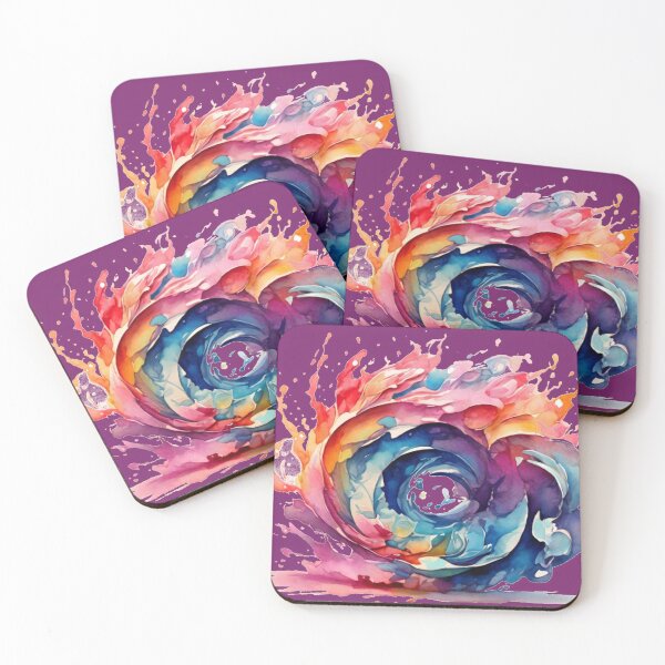 Item preview, A swirl of colors - purple background designed and sold by Rose Design & Photos.