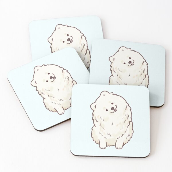 Item preview, White pomeranian dog illustration  designed and sold by Artofmayara.