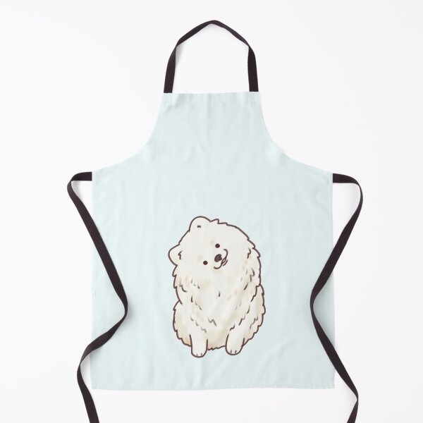 Item preview, White pomeranian dog illustration  designed and sold by Artofmayara.