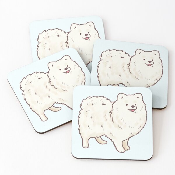 Item preview, White pomeranian dog   designed and sold by Artofmayara.