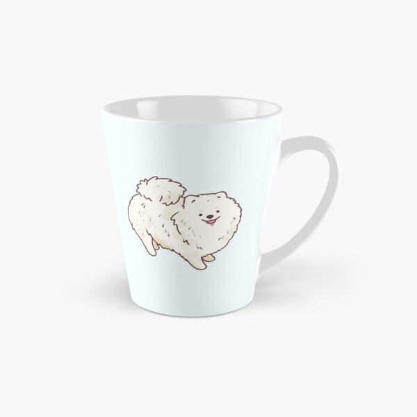 Item preview, Cute white pomeranian dog   designed and sold by Artofmayara.