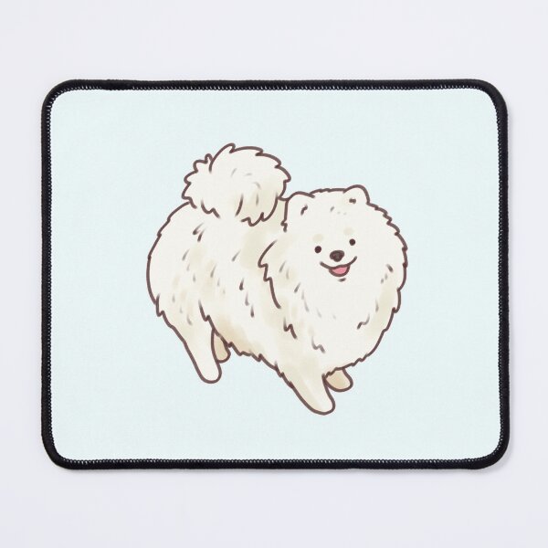 Item preview, Cute white pomeranian dog designed and sold by Artofmayara.