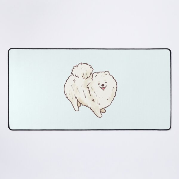 Item preview, Cute white pomeranian dog designed and sold by Artofmayara.
