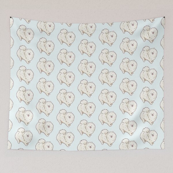 Item preview, Cute white pomeranian dog   designed and sold by Artofmayara.