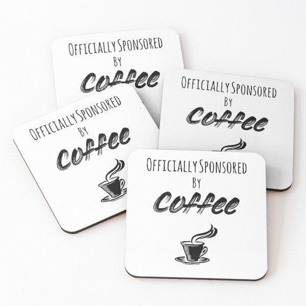 Item preview, Officially Sponsored By Coffee designed and sold by Catz_Prints.