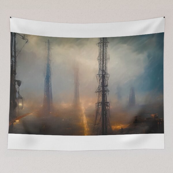 Item preview, Electric Storms Over The City designed and sold by Adrian I Barnett.