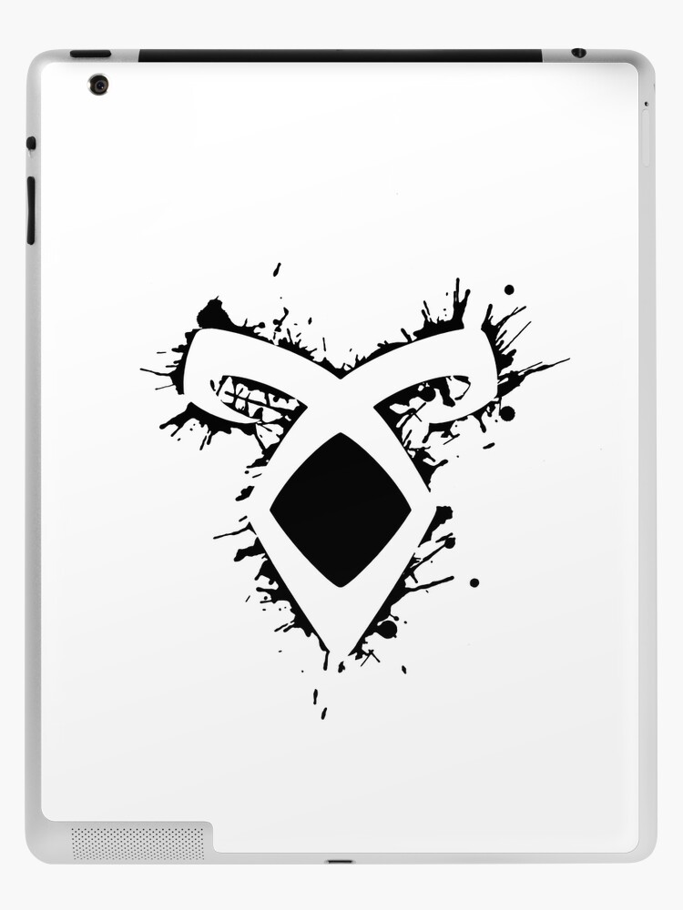 Shadowhunters rune - Angelic power rune voids and outline splashes (black)  - Clary, Alec, Izzy, Jace, Magnus - Malec | iPad Case & Skin