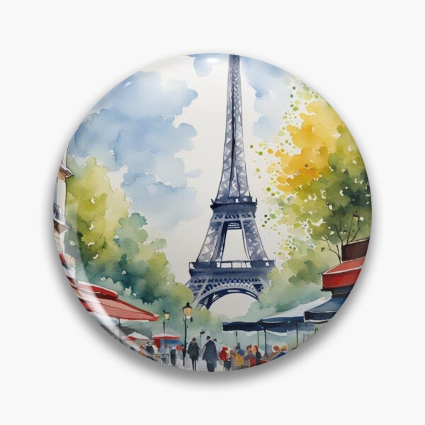 Item preview, Paris street cafe scene designed and sold by JackFreestone.