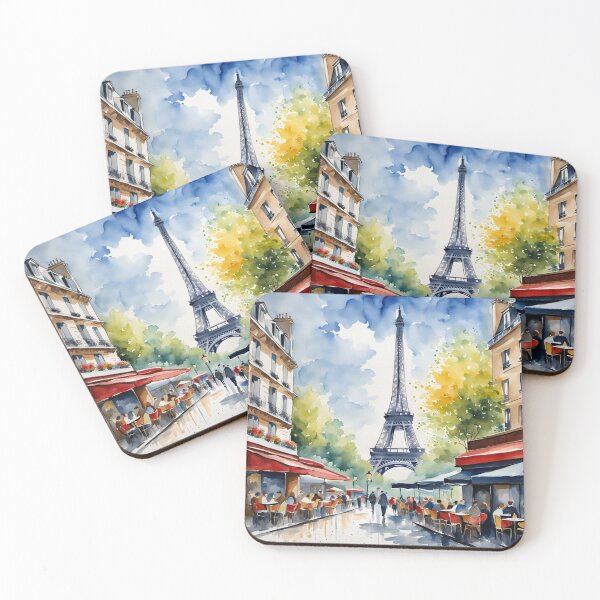 Item preview, Paris street cafe scene designed and sold by JackFreestone.