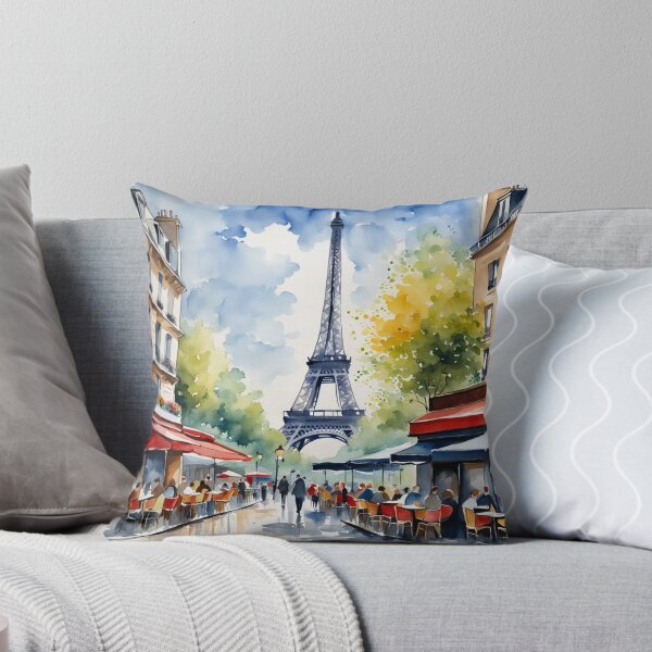 Item preview, Paris street cafe scene designed and sold by JackFreestone.