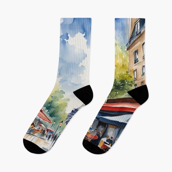 Item preview, Paris street cafe scene designed and sold by JackFreestone.
