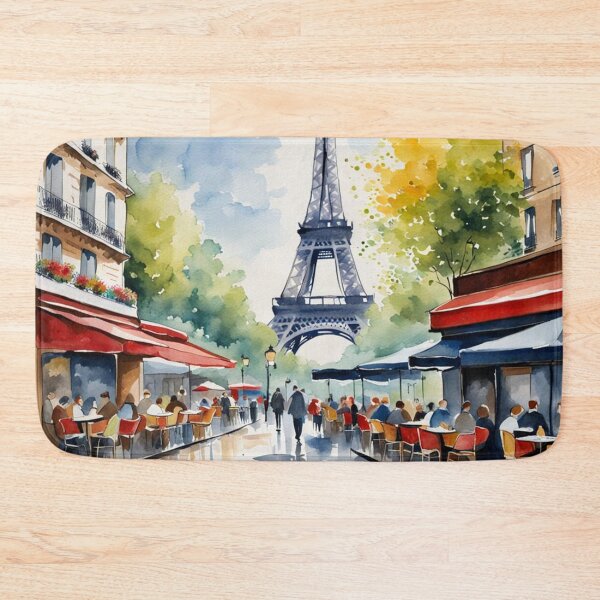 Item preview, Paris street cafe scene designed and sold by JackFreestone.