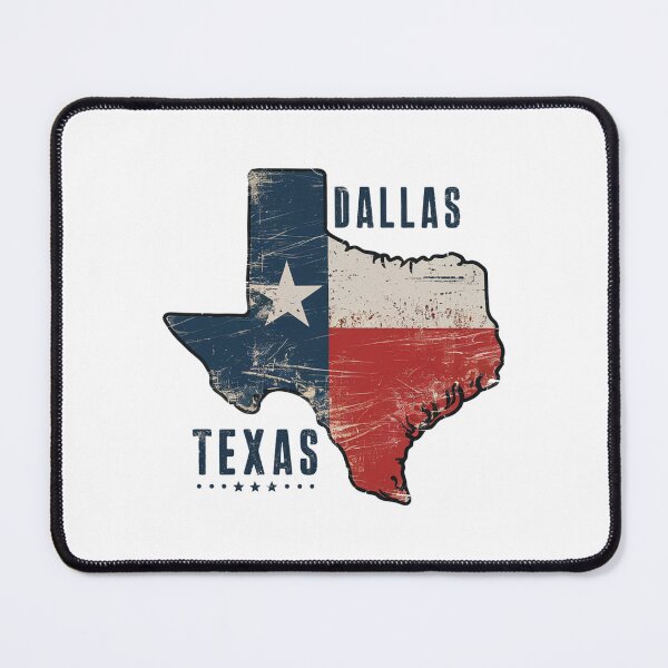 Item preview, Dallas Texas State Map Flag designed and sold by Esskay Designs.