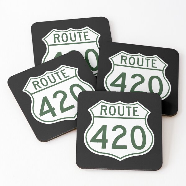 Item preview, traffic sign, route 420 designed and sold by Numbers-Art.