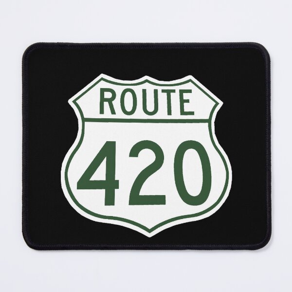 Item preview, traffic sign, route 420 designed and sold by Numbers-Art.