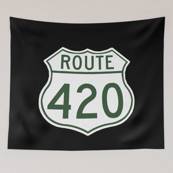 Item preview, traffic sign, route 420 designed and sold by Numbers-Art.