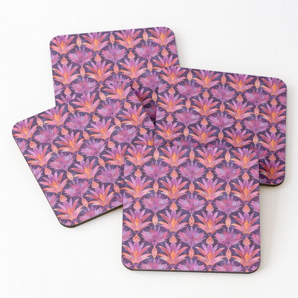 Item preview, Indian blockprint pattern, pink tones designed and sold by SmarterThingz.