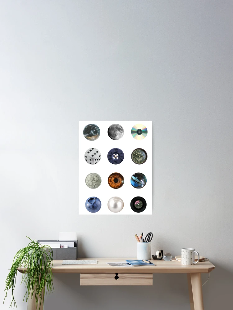 Thumbnail 2 of 3, Poster, Round objects designed and sold by studioiris.