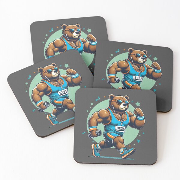 Item preview, Bear Runner, Cool Bear Runner, Cool Bear Running With Sunglasses designed and sold by sunset-capturer.