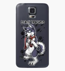 Leash Trained - Dark Blue Husky Case/Skin for Samsung Galaxy