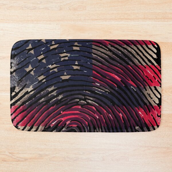 Item preview, American Fingerprint USA flag 4th of July designed and sold by TomFrontierArt.