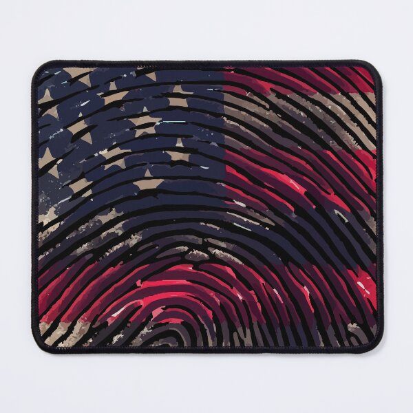 Item preview, American Fingerprint USA flag 4th of July designed and sold by TomFrontierArt.