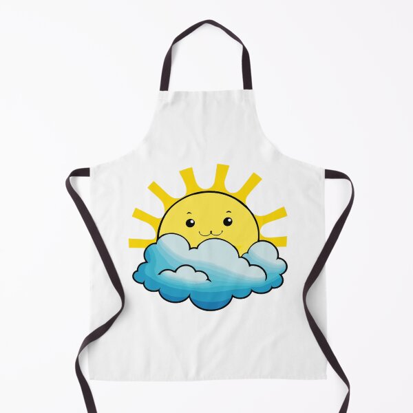 Item preview, Cute Smiling Sun and Cloud Cartoon designed and sold by Akioos.