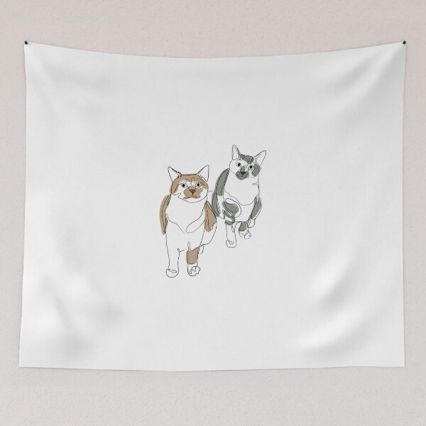 Item preview, Aesthetic one lineart cat designed and sold by Agniadesign.