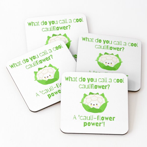 Item preview, Cool Cauliflower - a cauli - flower power designed and sold by PawsitivelyElla.