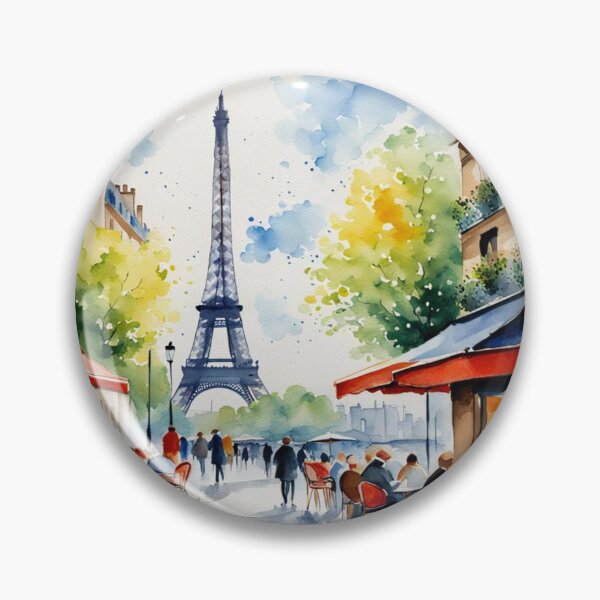Item preview, Paris street cafe scene designed and sold by JackFreestone.