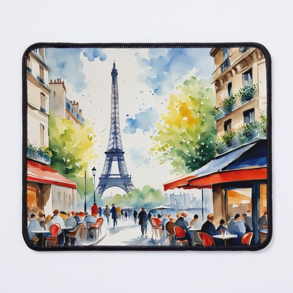 Item preview, Paris street cafe scene designed and sold by JackFreestone.