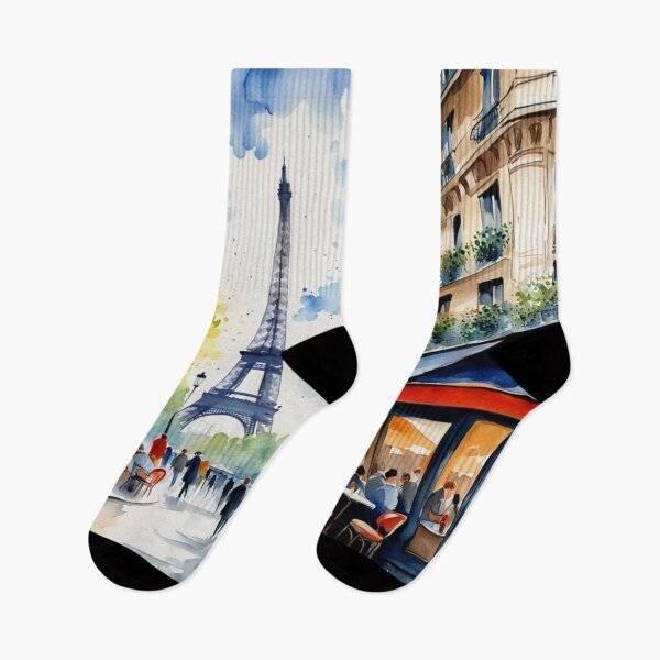 Item preview, Paris street cafe scene designed and sold by JackFreestone.