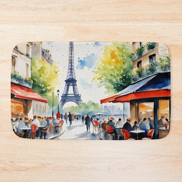 Item preview, Paris street cafe scene designed and sold by JackFreestone.