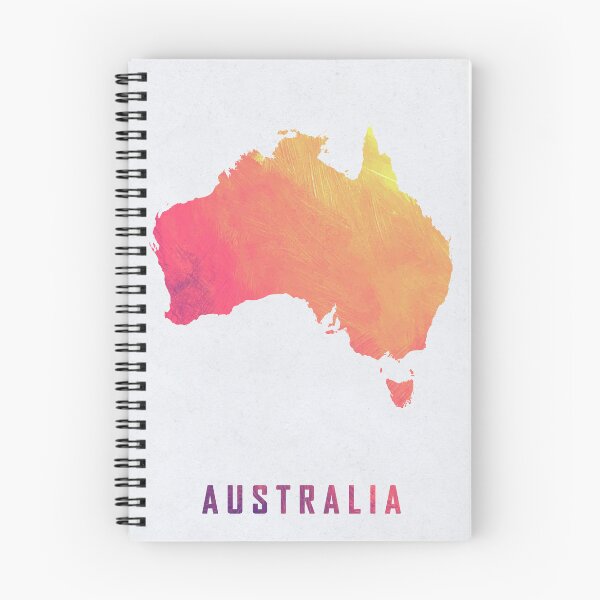 Item preview, Colorful Artistic Map Of Australia With Gradient Hues In Abstract Style designed and sold by Jerhus.