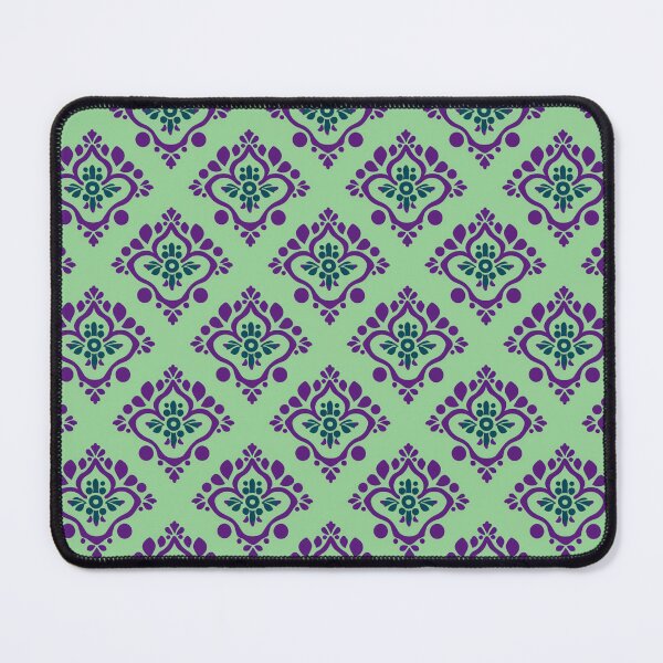 Item preview, Teal and purple Indian blockprint pattern designed and sold by SmarterThingz.